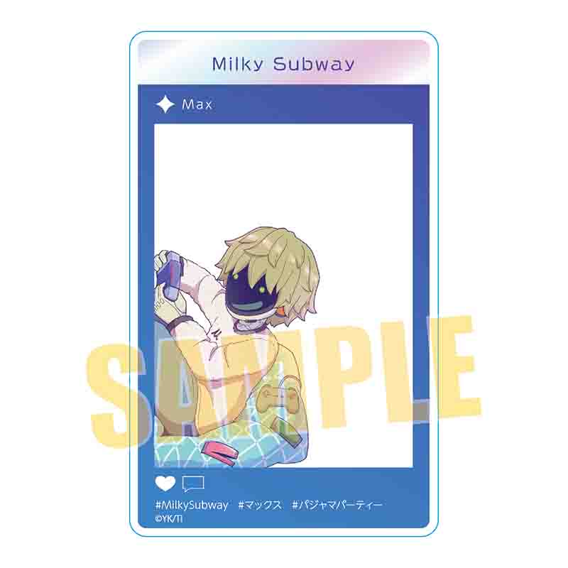 【ベルハウス】アクリルカード アニメ『銀河特急 ミルキー☆サブウェイ』/マックス（パジャマパーティー）