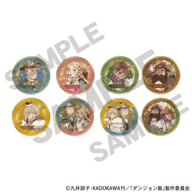 【クラックス】ダンジョン飯 トレーディングゴールドメタル缶バッジ 童話 1BOX入数：8