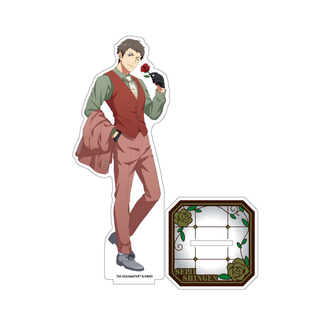 【クリーク・アンド・リバー】アイドルマスター SideM 描き下ろしアクリルスタンド 信玄誠司 レトローズパーティver.