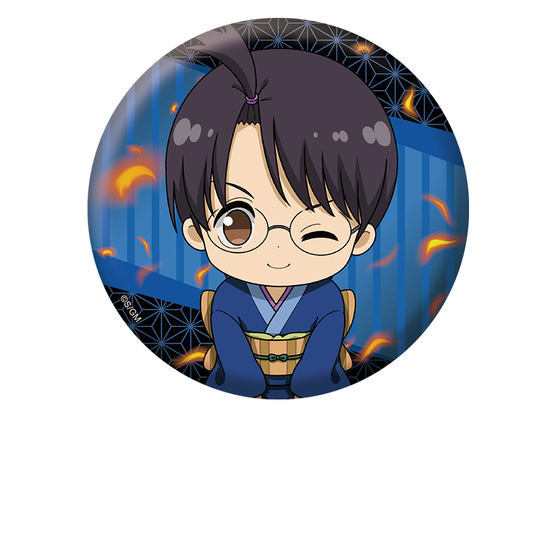 【ペンギンパレード】新劇場版 銀魂 -吉原大炎上- ぺたん娘缶バッジ 志村新八