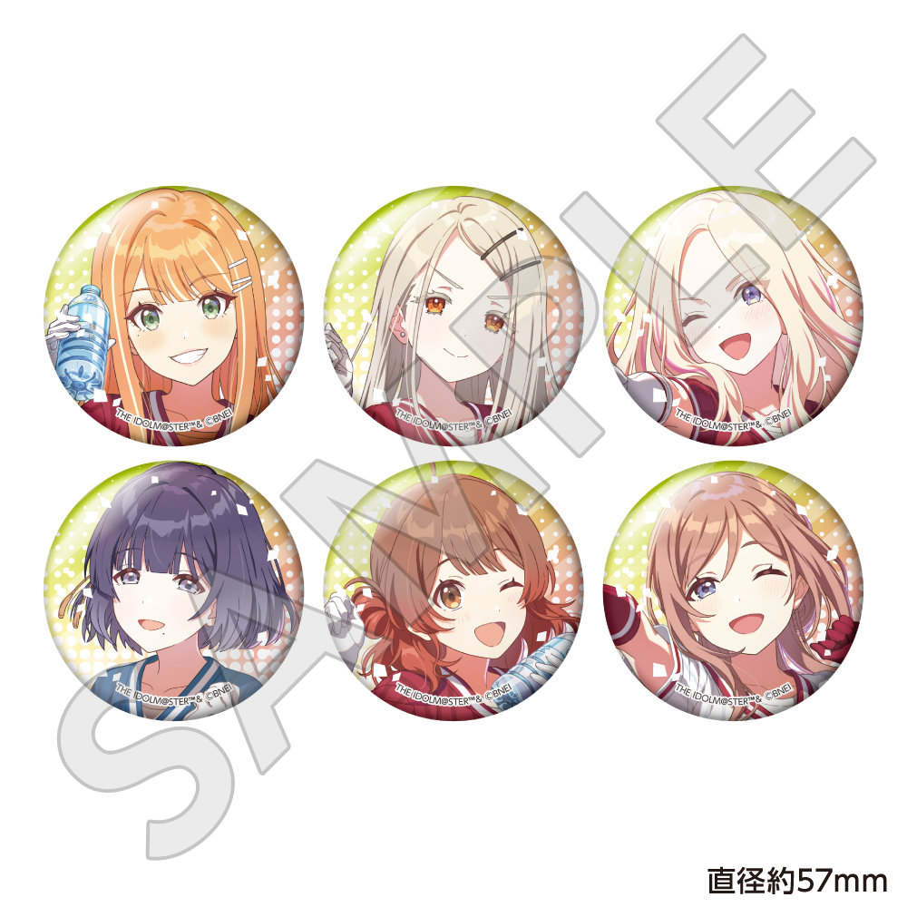 【キャラバン】学園アイドルマスター トレーディングホログラム缶バッジ '25がむしゃらに行こう！ B 1BOX入数：6