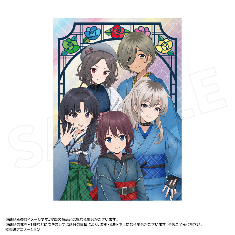 【ANICRAFT】アニメ「ガールズバンドクライ」 描き下ろし和装デニムver. オーロラアクリルブロック A 集合