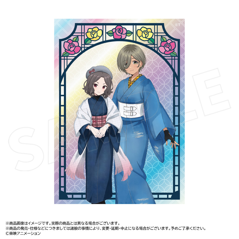 【ANICRAFT】アニメ「ガールズバンドクライ」 描き下ろし和装デニムver. オーロラアクリルブロック C 智・ルパ