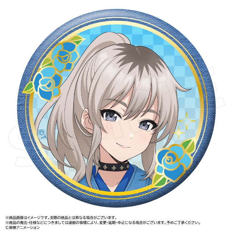 【ANICRAFT】アニメ「ガールズバンドクライ」 描き下ろし和装デニムver. BIG箔押し缶バッジ B 河原木 桃香