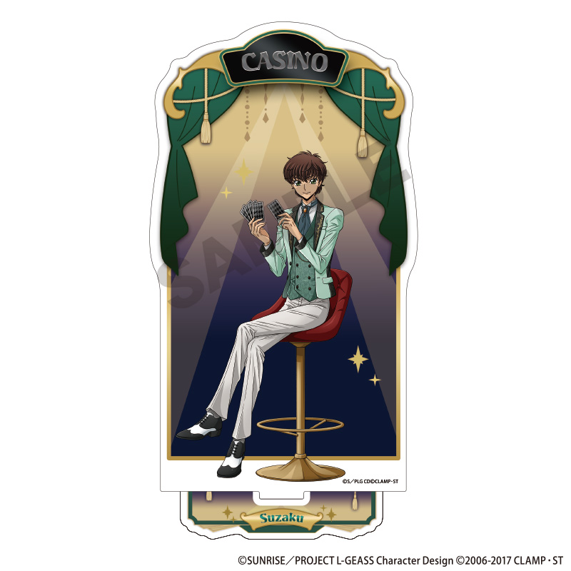 【クラックス】コードギアス 反逆のルルーシュ アクリルスタンド スザク カジノA