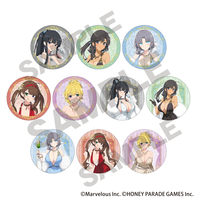 【クラックス】シノビマスター 閃乱カグラ NEW LINK トレーディンググリッター缶バッジ 1BOX入数：10