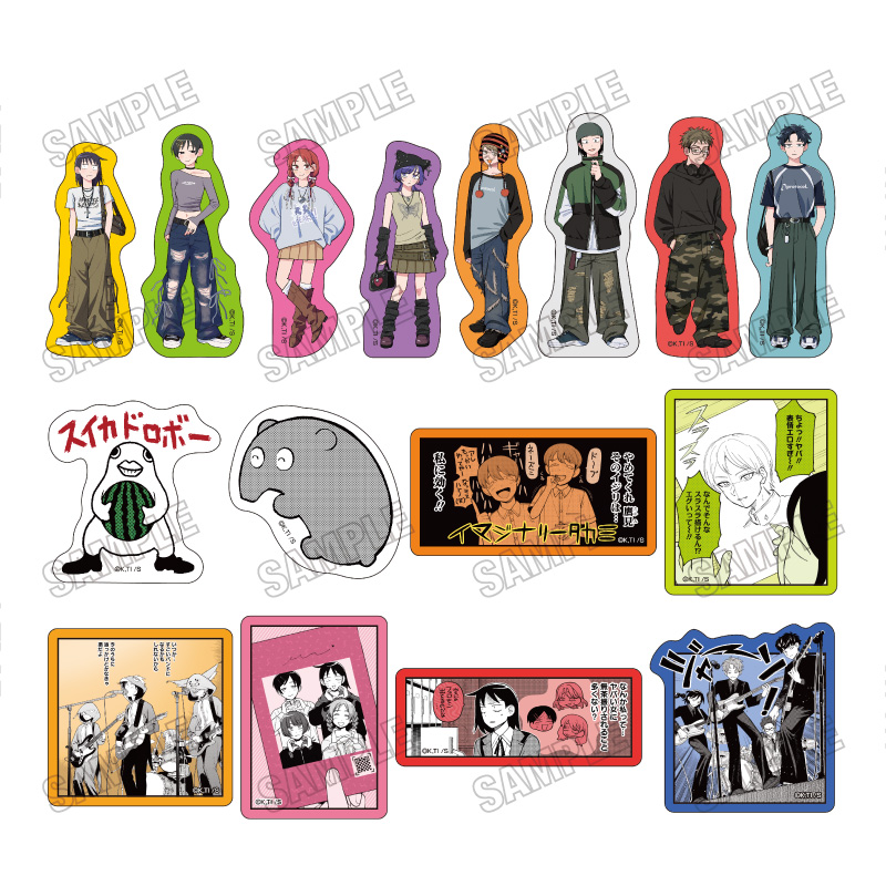 【メディコス・エンタテインメント】『ふつうの軽音部』ステッカーコレクション【おめかしver.】 1BOX ＝16pcs