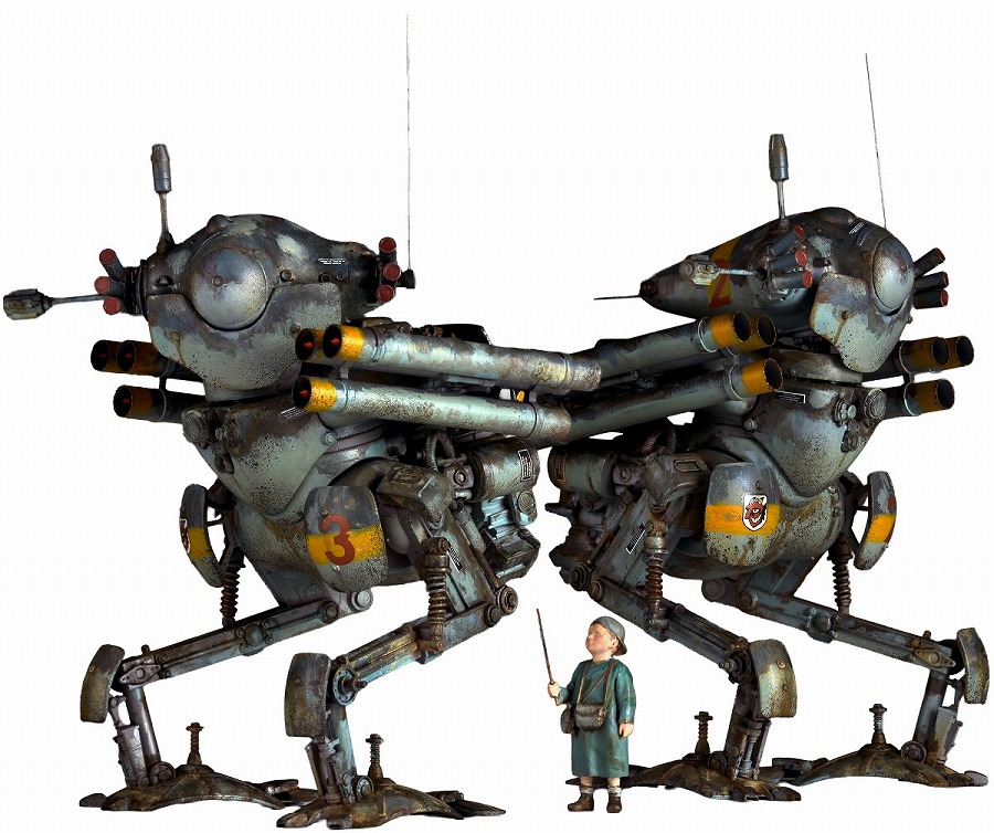 【海洋堂】ARTPLA マシーネンクリーガー 陸戦ガンス（2機セット）&エディ・アムゼル