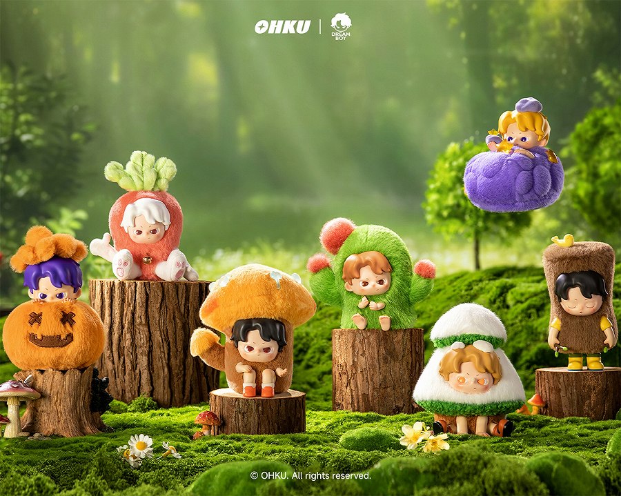 【OHKU】DREAM BOY ひとり隠れシリーズぬいぐるみ ブラインドボックス 1BOX入数：6