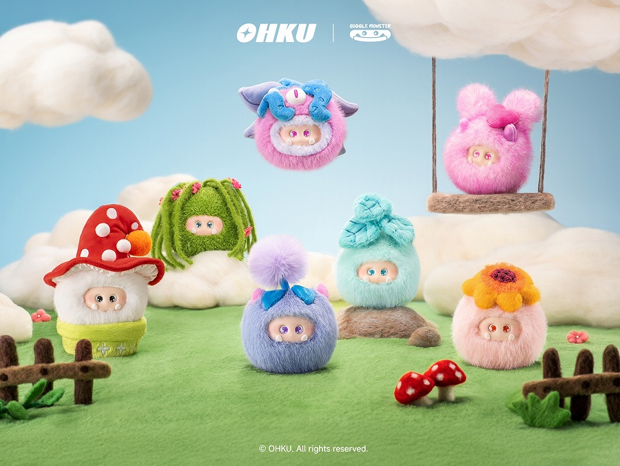 【OHKU】GIGGLE MONSTER スプラウト・ストーリー シリーズ ぬいぐるみ ブラインドボックス 1BOX入数：6