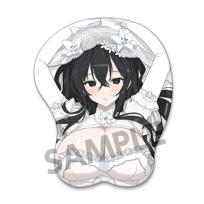 【ホビーストック】閃乱カグラ 描き下ろしおっぱいマウスパッド 雪不帰 ウェディング ver.