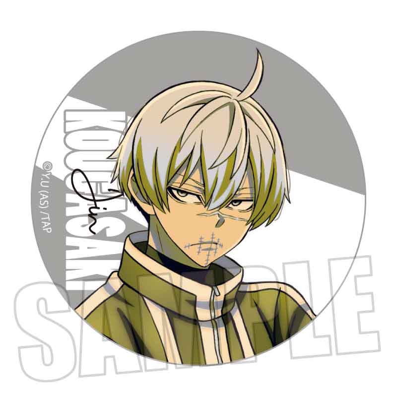 【ベルハウス】POP-TONE缶バッジ 桃源暗鬼/皇后崎 迅B