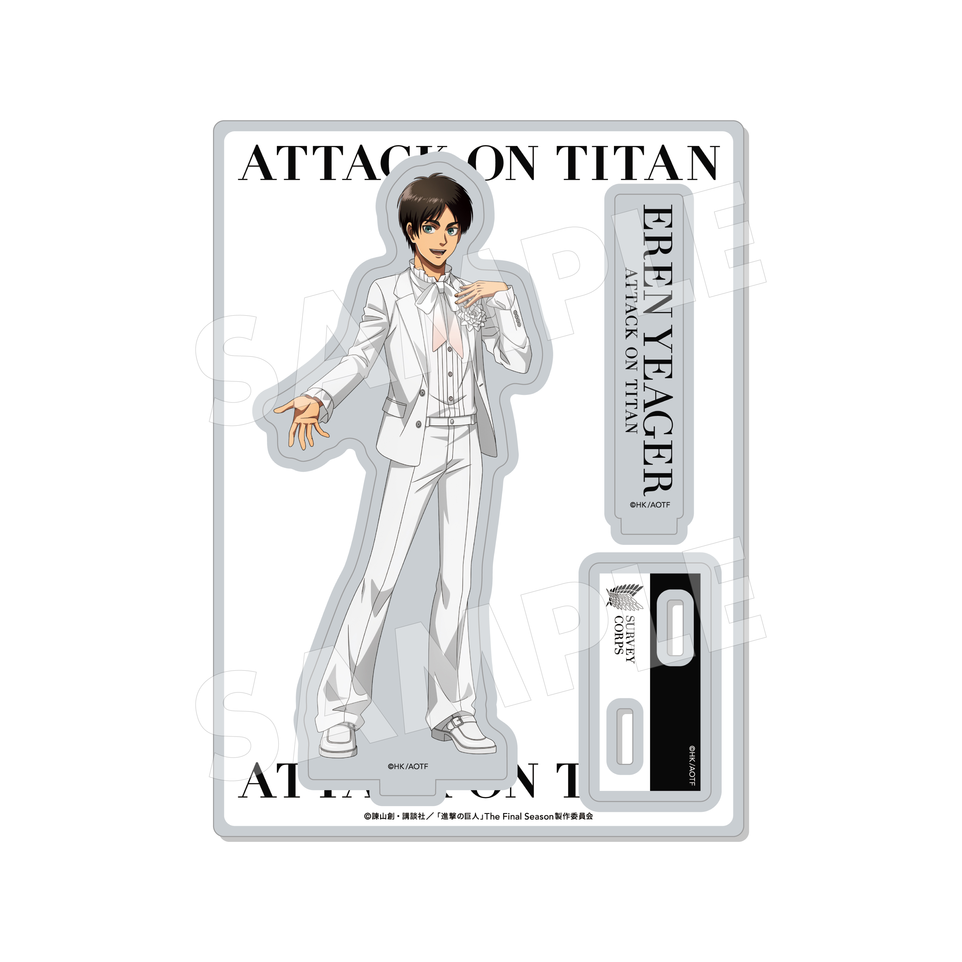 【CS.FRONT】進撃の巨人 Black & White ver. アクリルスタンド /03 エレン（White）