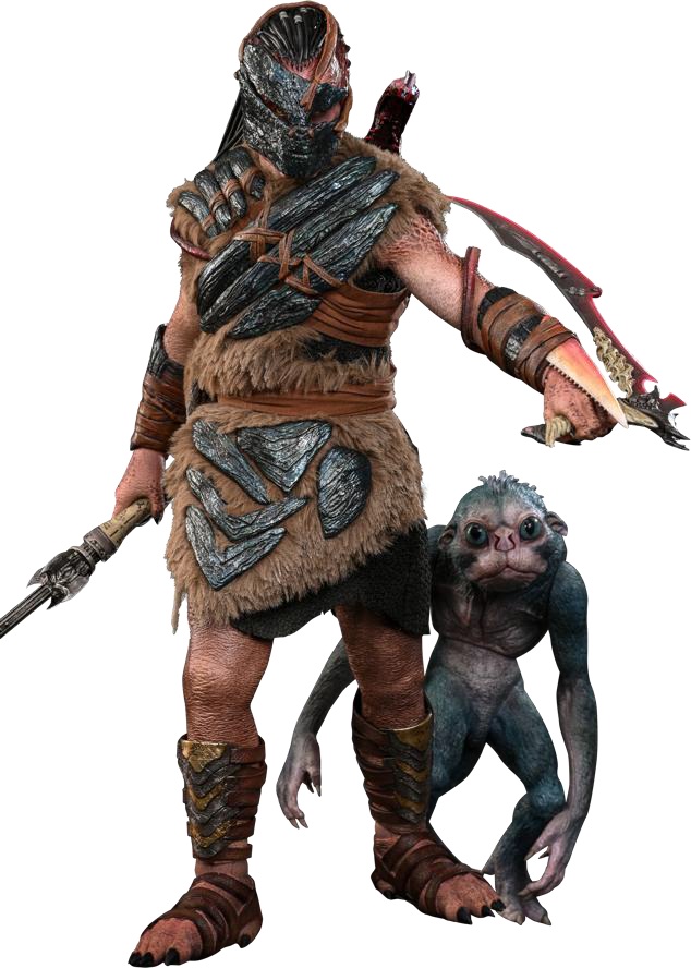 【ホットトイズ】【ムービー・マスターピース】『プレデター：バッドランド』1/6スケールフィギュア デク（ボーン・バイソン・アーマー）&バド