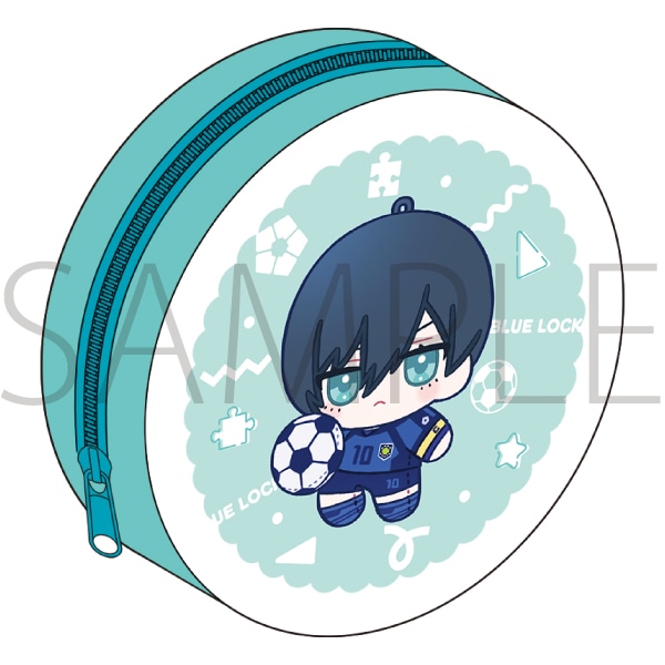 【ムービック】ブルーロック2期 まんまるポーチ/糸師 凛 ぬいパル すきっぷ