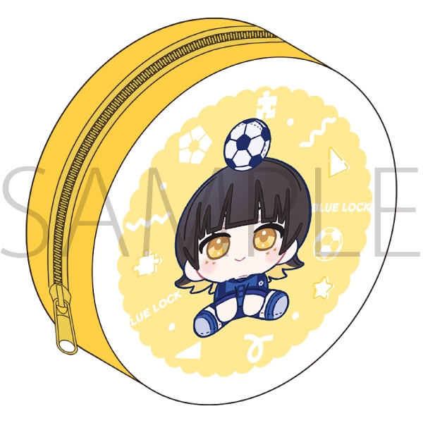 【ムービック】ブルーロック2期 まんまるポーチ/蜂楽 廻 ぬいパル すきっぷ