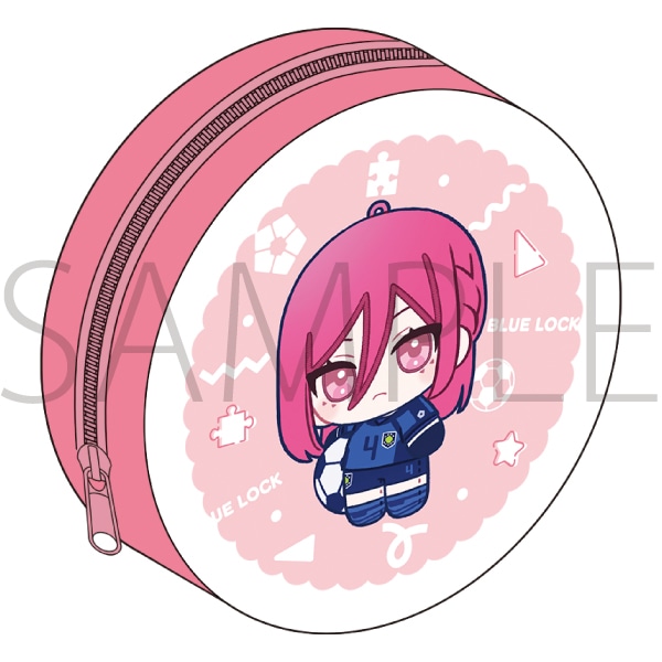 【ムービック】ブルーロック2期 まんまるポーチ/千切 豹馬 ぬいパル すきっぷ