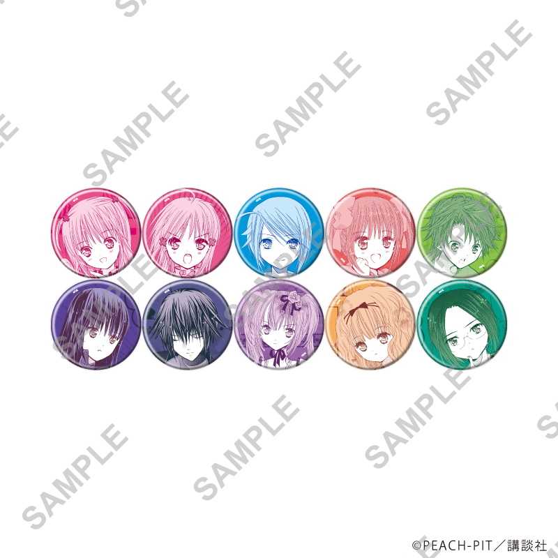 【A3】缶バッジ「しゅごキャラ！」38/ブラインド（全10種）（公式イラスト） 1BOX入数：10