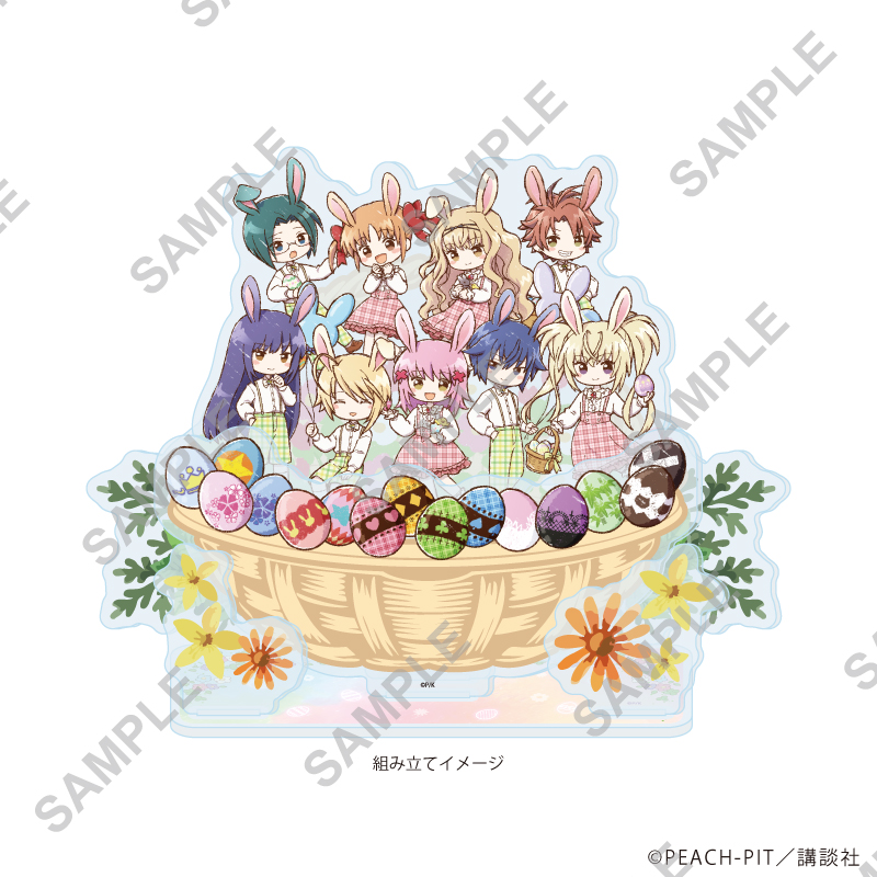 【A3】アクリルジオラマ「しゅごキャラ！」08/イースターver.（グラフアートイラスト）