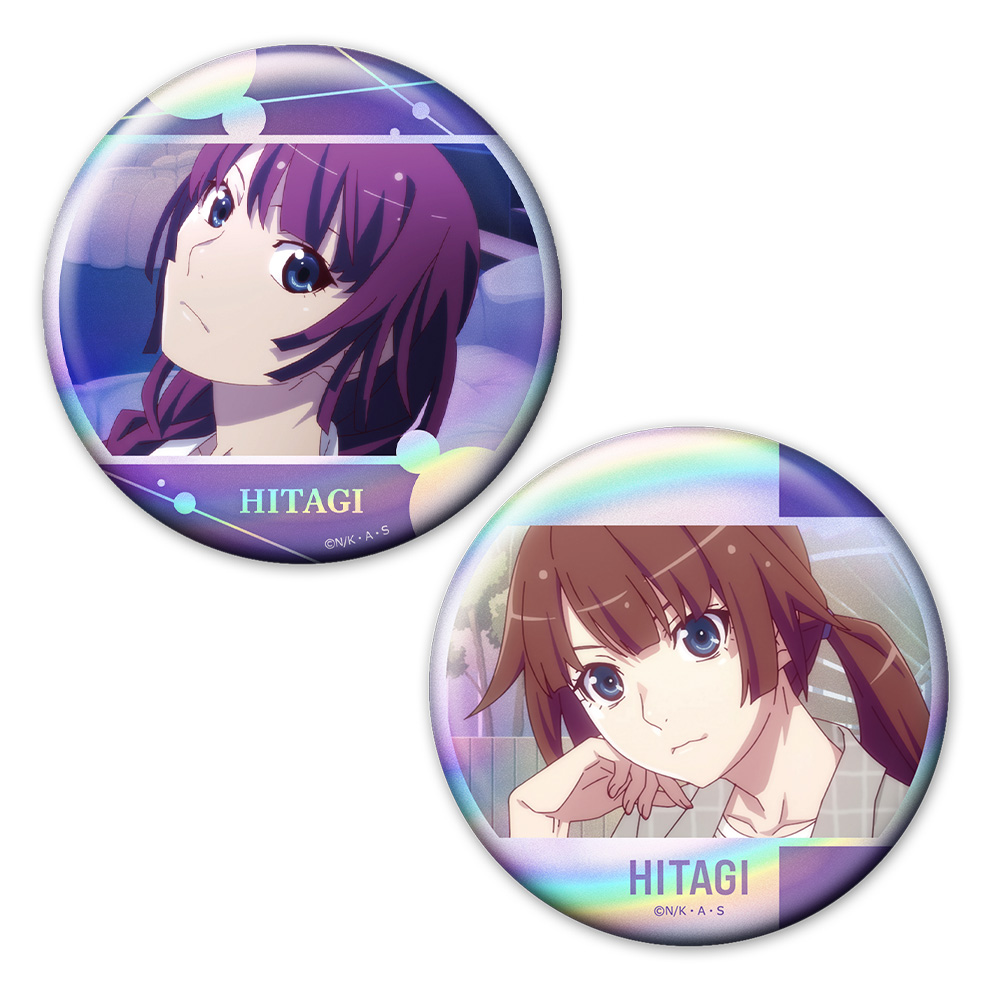 【アズメーカー】＜物語＞シリーズ ホログラム缶バッジ2個セット 戦場ヶ原ひたぎ