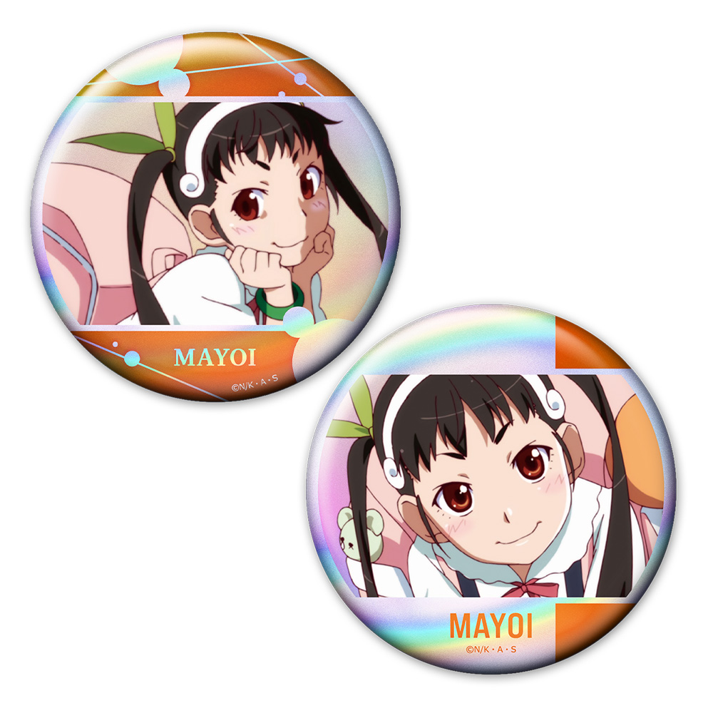 【アズメーカー】＜物語＞シリーズ ホログラム缶バッジ2個セット 八九寺真宵