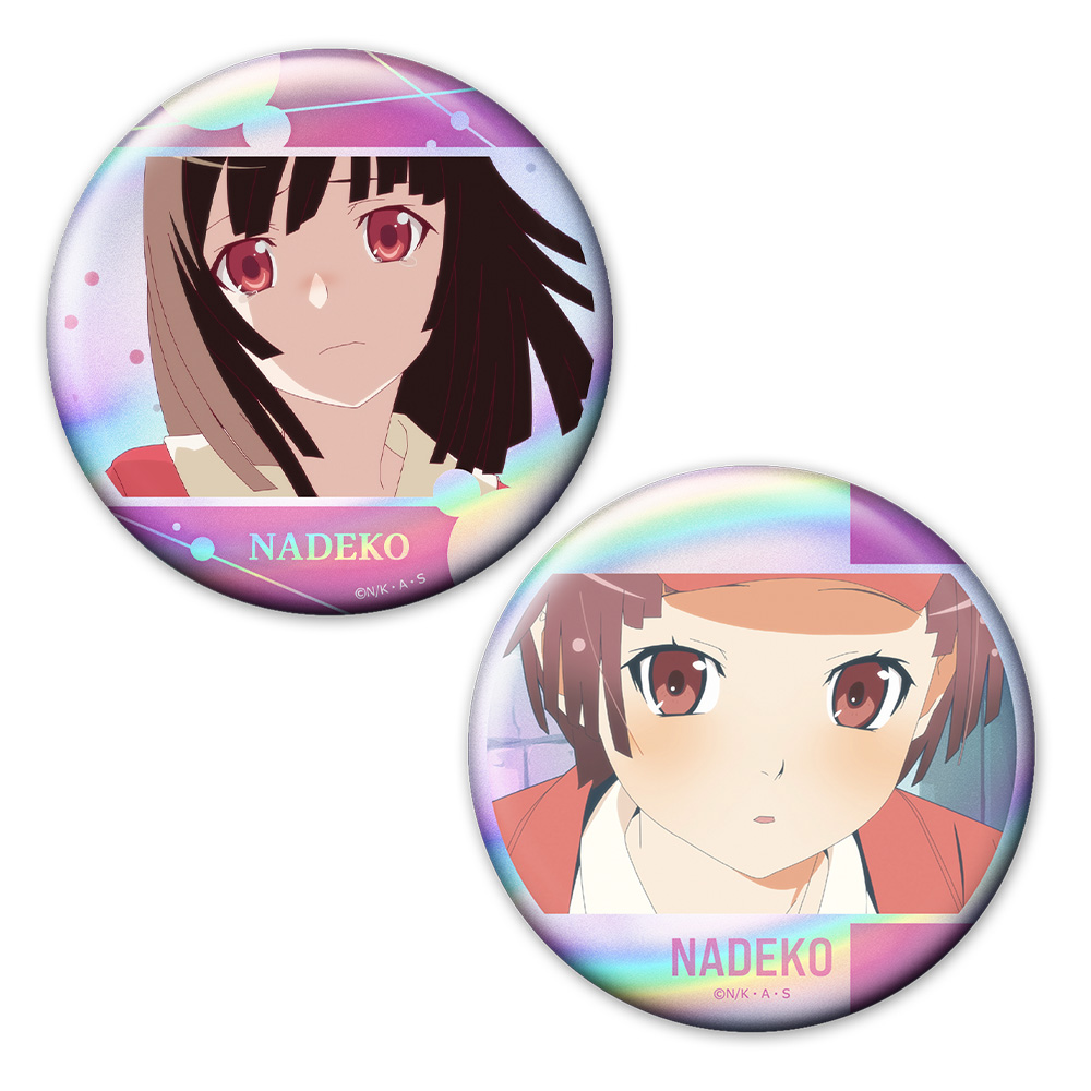 【アズメーカー】＜物語＞シリーズ ホログラム缶バッジ2個セット 千石撫子