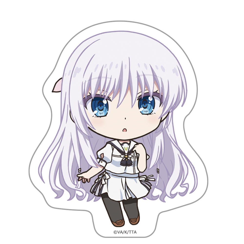 【アズメーカー】Summer Pockets ダイカットステッカー 鳴瀬 しろは デフォルメver.