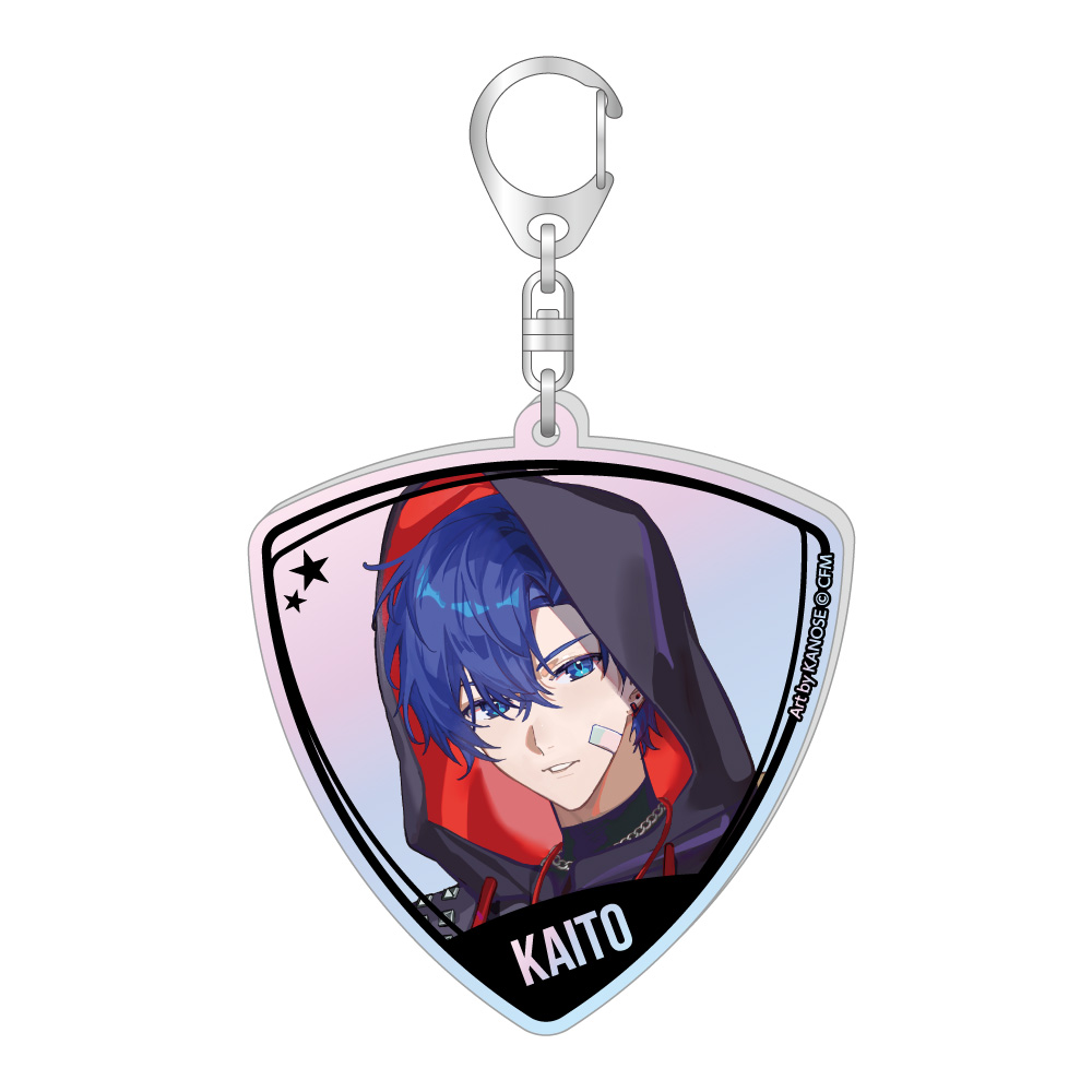 【キャラバン】初音ミク ピック型オーロラアクリルキーホルダー バンドver. KAITO