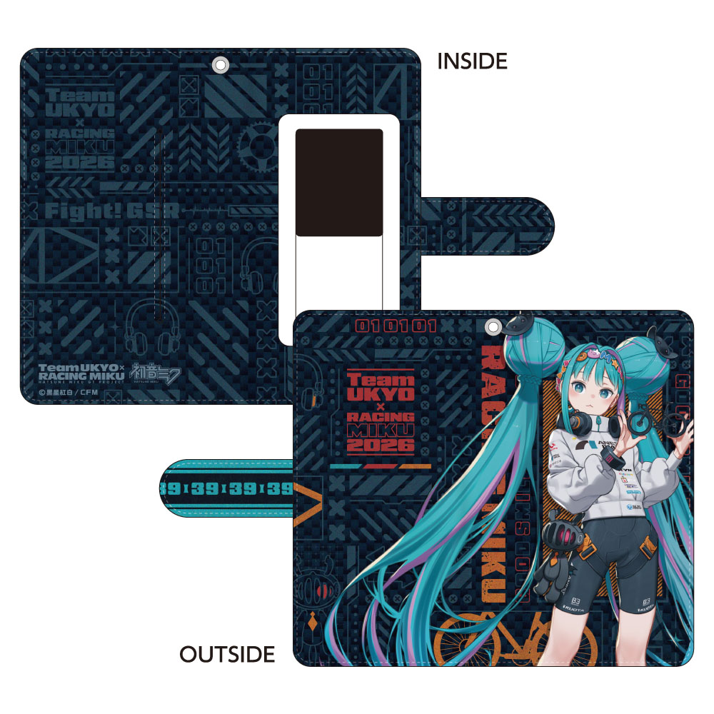 【キャラバン】レーシングミク 2026 TEAM UKYO 応援Ver. 手帳型スマートフォンケース