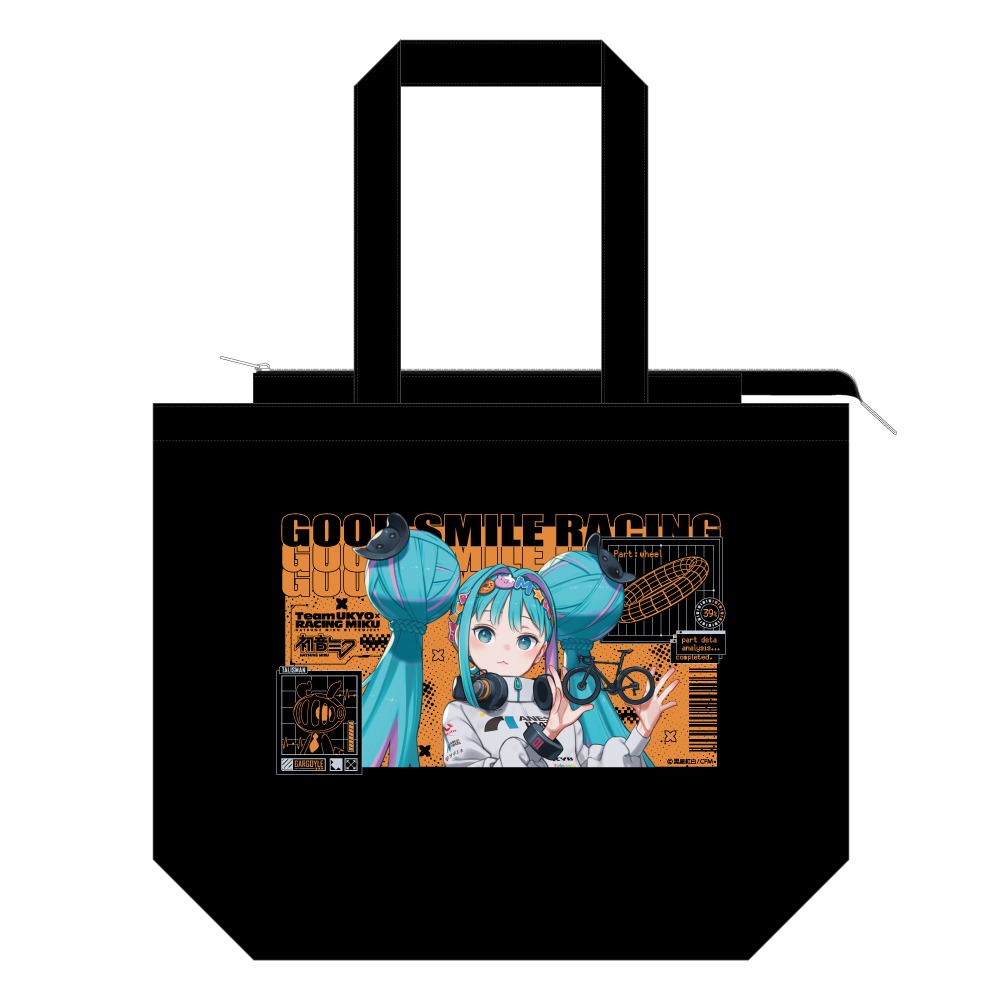 【キャラバン】レーシングミク 2026 TEAM UKYO 応援Ver. ファスナートートバッグ