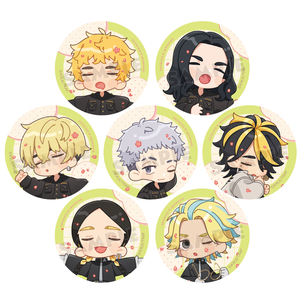 【Parflette】東京リベンジャーズ トレーディング缶バッジ（お花見/Ver.A） 1BOX入数：7