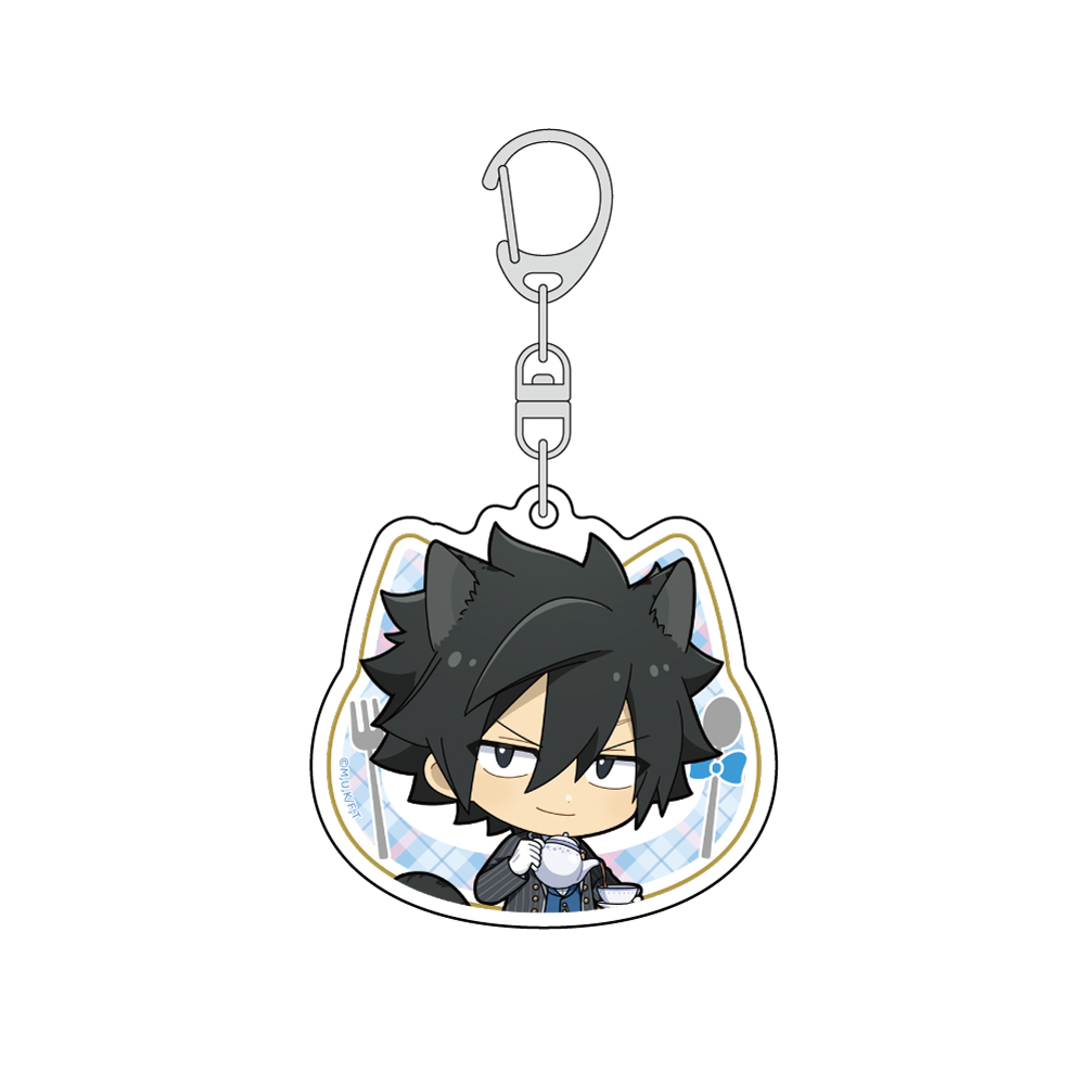 【Parflette】FAIRY TAIL 100年クエスト アクリルキーホルダー（グレイ/猫耳給仕服）