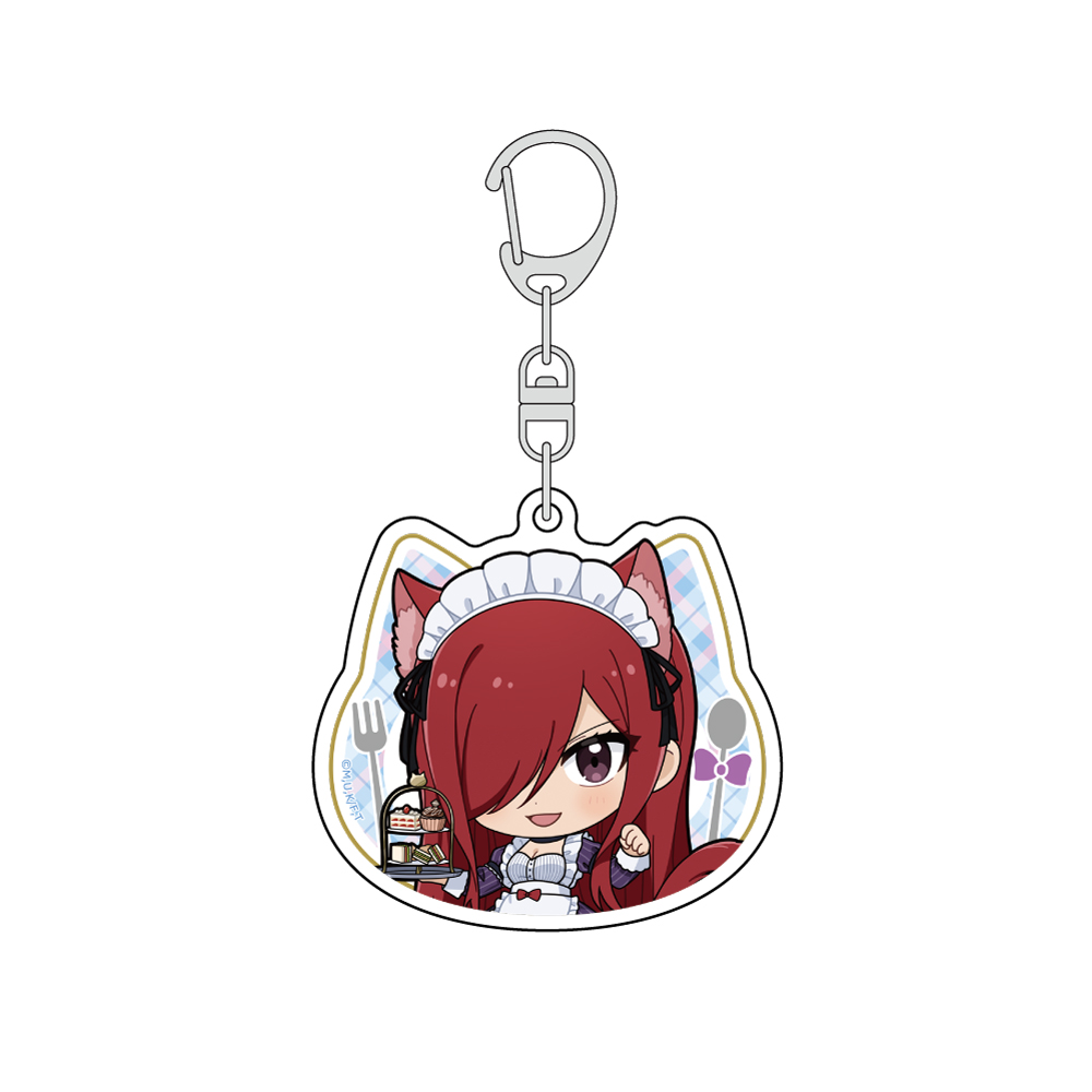 【Parflette】FAIRY TAIL 100年クエスト アクリルキーホルダー（エルザ/猫耳給仕服）