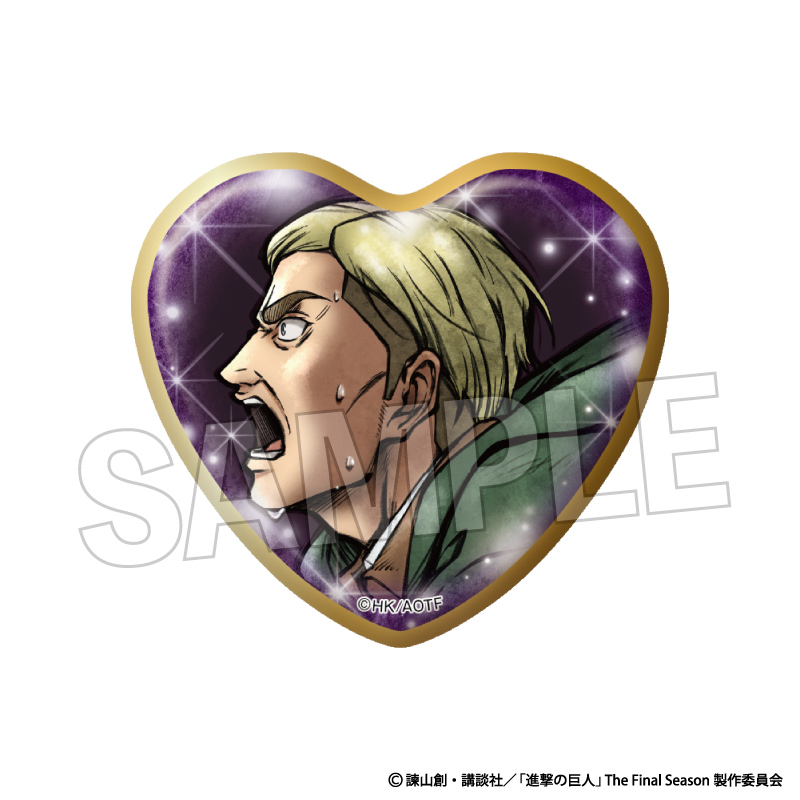 【PROOF】進撃の巨人 激高！！ハート缶バッジ エルヴィン