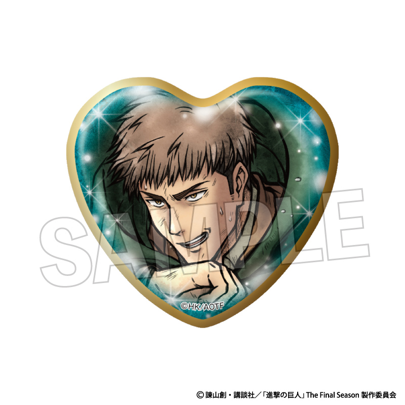 【PROOF】進撃の巨人 激高！！ハート缶バッジ ジャン