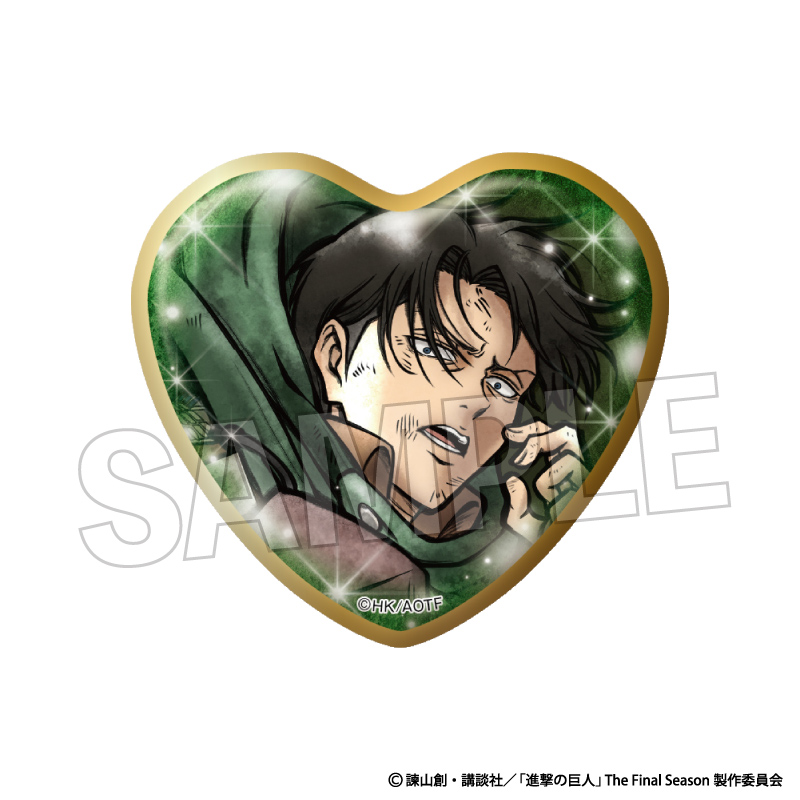 【PROOF】進撃の巨人 激高！！ハート缶バッジ リヴァイ