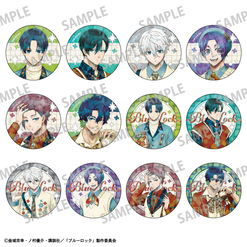 【カミオジャパン】ブルーロック トレーディングホログラム缶バッジ/カントリーファッション 1BOX入数：12