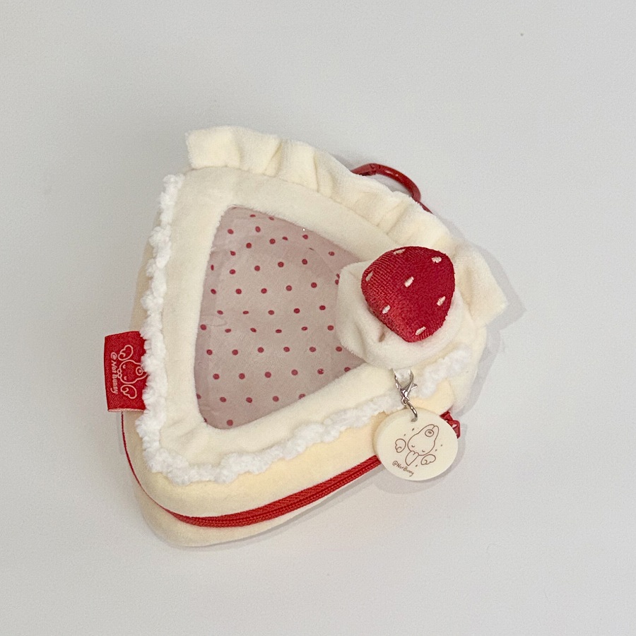 【NotBunny】10cmぬいぐるみポーチ 三角形 いちご