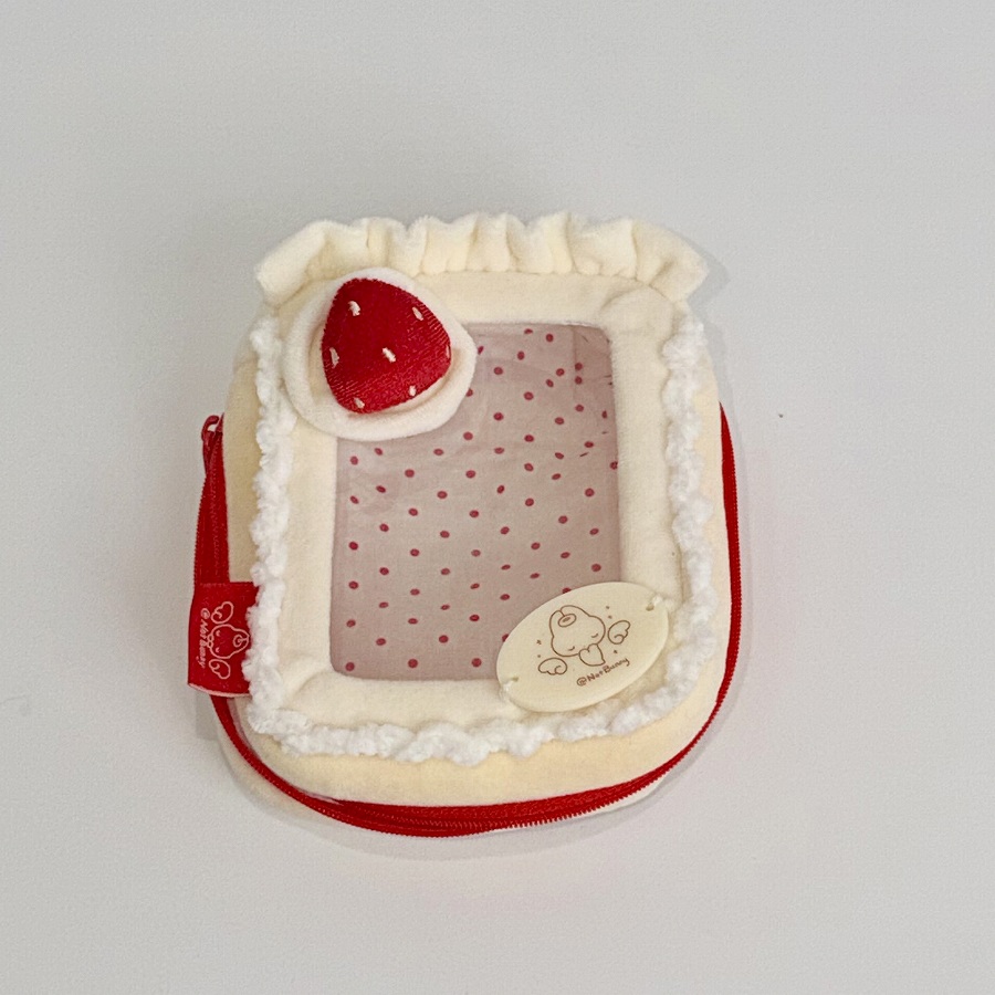 【NotBunny】10cmぬいぐるみポーチ（角形-イチゴ）