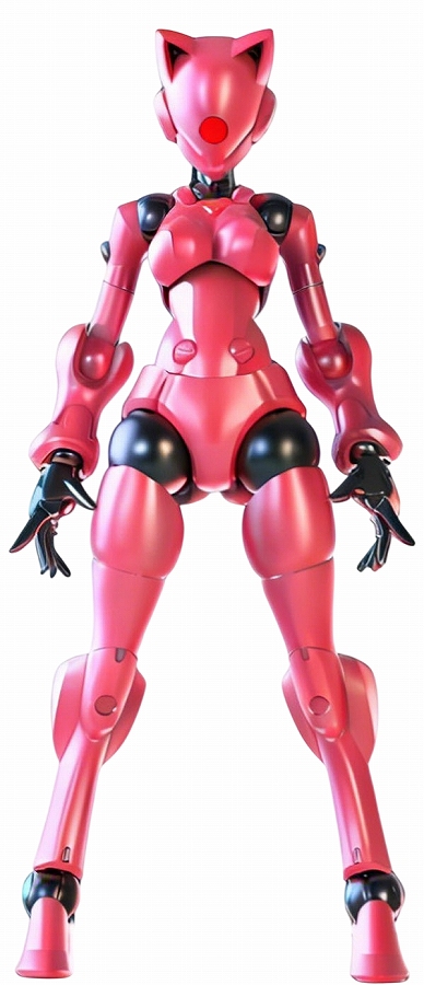 【SHEIK MAINLAND】3 min projectシリーズ 迅捷異人 1/18スケールプラスチックモデルキット（ピンク）