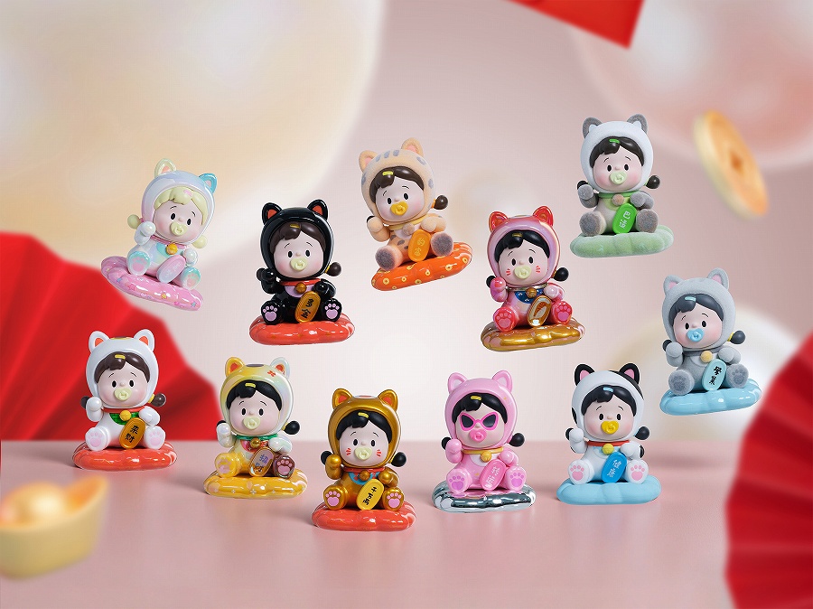 【FANCY UP】花巻 招き猫シリーズ トレーディングフィギュア 1BOX入数：8