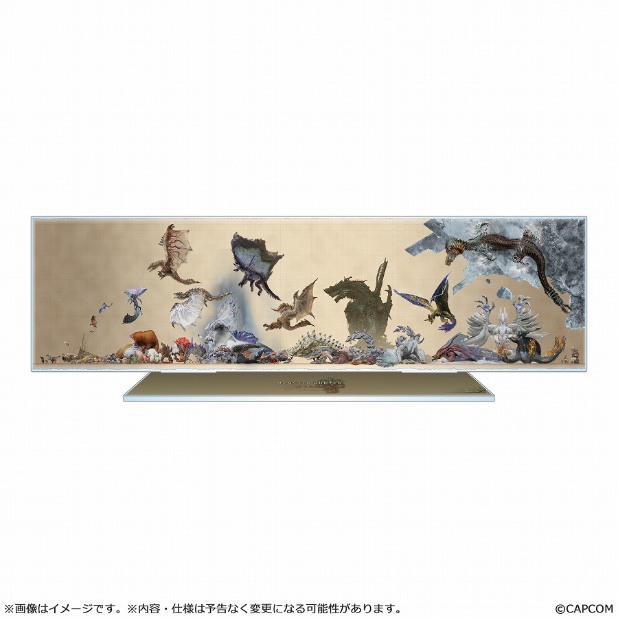 【カプコン】モンスターハンターワイルズ モンスター比較図 アクリルスタンド