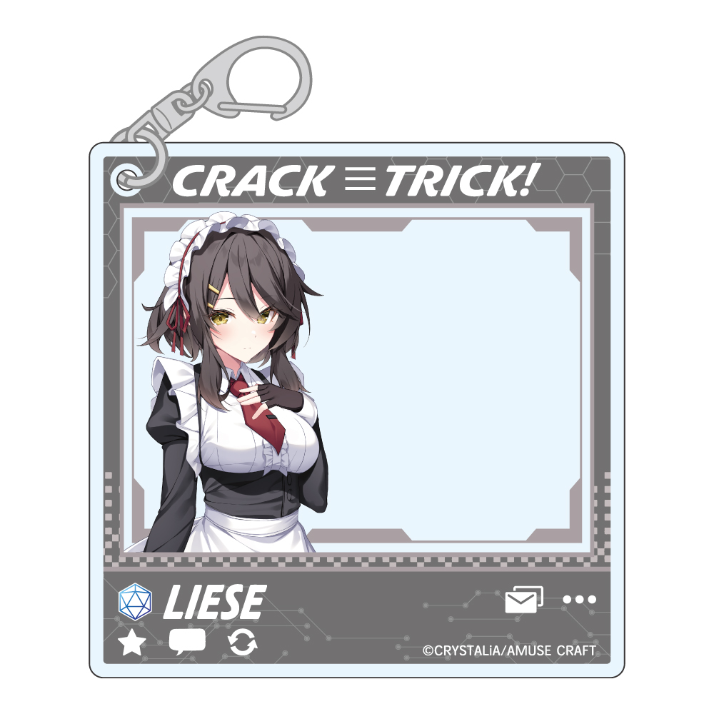 【みどびよ！】CRACK≡TRICK！ SNSぽいアクリルキーホルダー リーゼ・アシュクロフト
