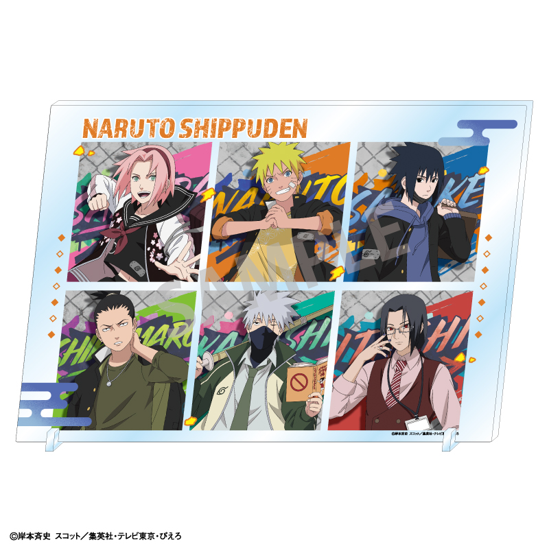 【カミオジャパン】NARUTO-ナルト- 疾風伝 A4アクリルパネル/学園