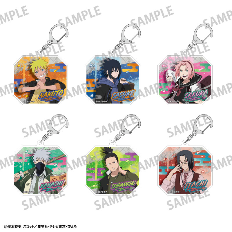 【カミオジャパン】NARUTO-ナルト- 疾風伝 トレーディングアクリルキーホルダー/学園 1BOX入数：6
