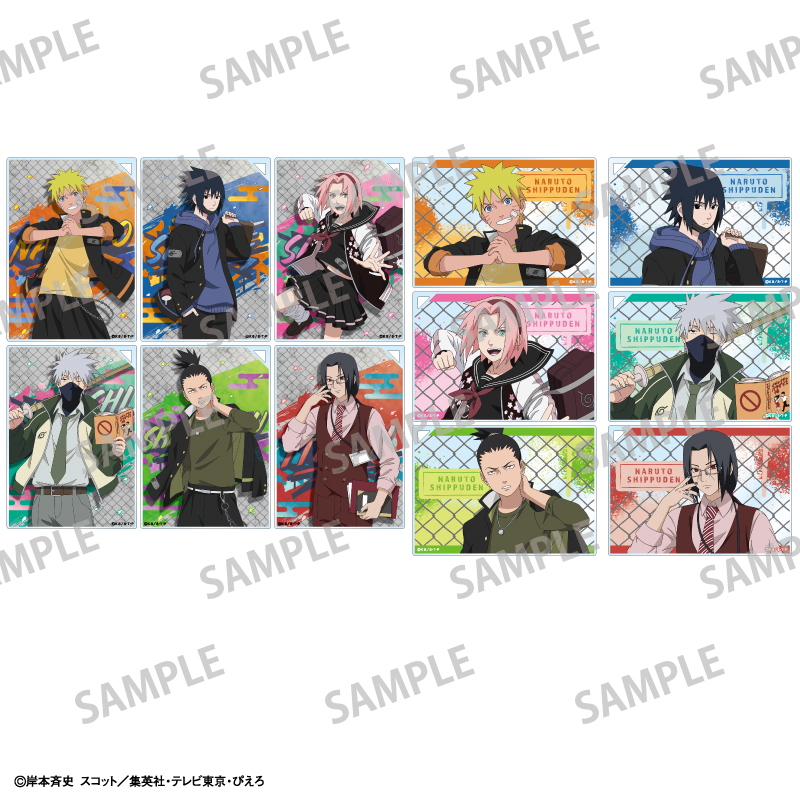 【カミオジャパン】NARUTO-ナルト- 疾風伝 トレーディングアクリルプレート/学園 1BOX入数：12