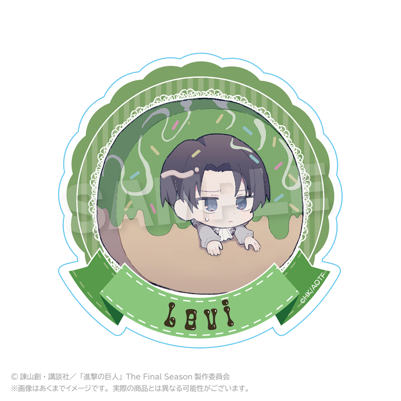 【Y Line】進撃の巨人 ミニキャラステッカー デザートver. リヴァイ