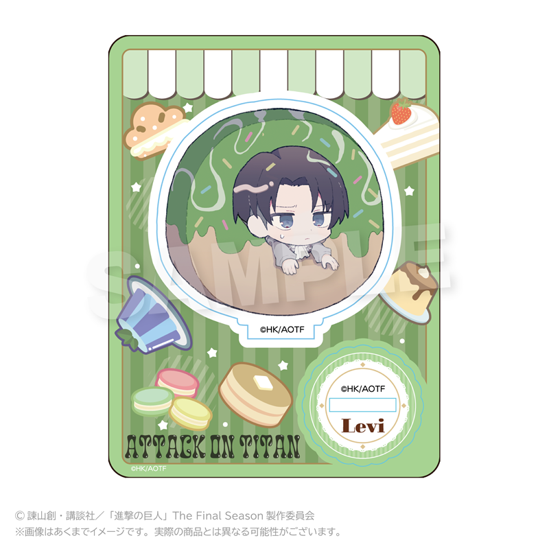 【Y Line】進撃の巨人 ミニキャラスタンド デザートver. リヴァイ
