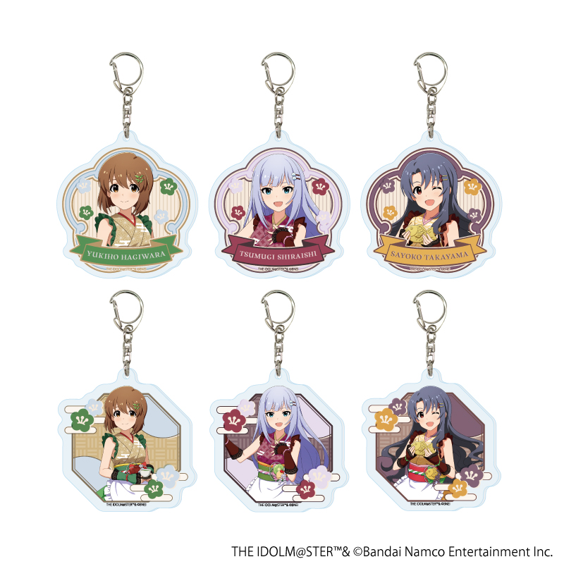 【A3】アクリルキーホルダー「アイドルマスター ミリオンライブ！」08/和風喫茶ver. トレーディング（全6種）（描き下ろしイラスト） 1BOX入数：6