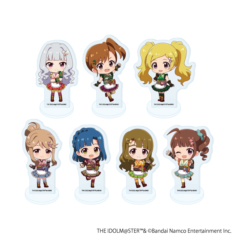 【A3】アクリルぷちスタンド「アイドルマスター ミリオンライブ！」06/和風喫茶ver. トレーディング（全7種）（ミニキャライラスト） 1BOX入数：7